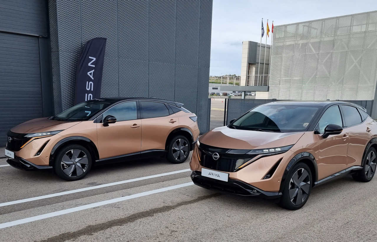Nissan Ariya 87 kWh e-4ORCE på Jarama racerbanen 